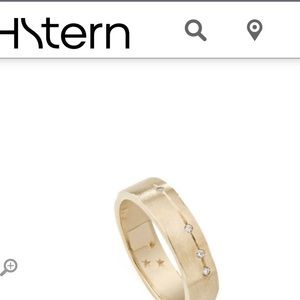 Designer H.Stern ‘Code’ Gold Ring w/diamonds